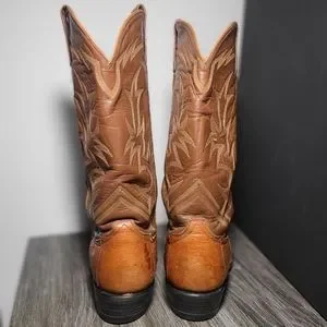 Tony Lama | Shoes | Tony Lama Mens Ostrich Cowboy Boots Sz 7  display picture 2